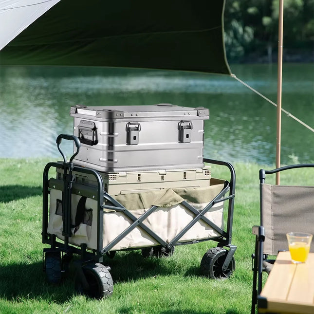 KRC Camp Aluminum Storage Box 60 To 80L Outdoor Organizer by zapcart
