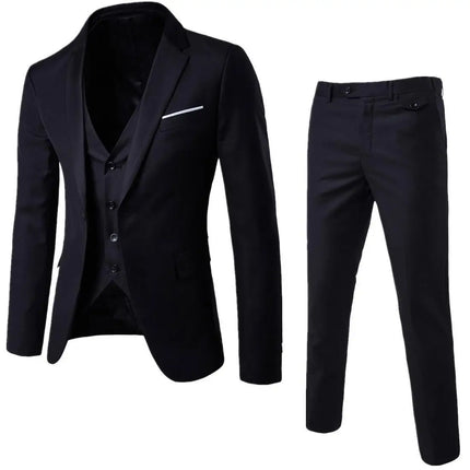 Naupang Four Seasons Mens Three Piece Suit With Waistcoat by zapcart