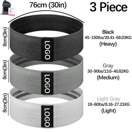 MKAS Fabric Booty Bands Long Resistance For Home Workout by zapcart