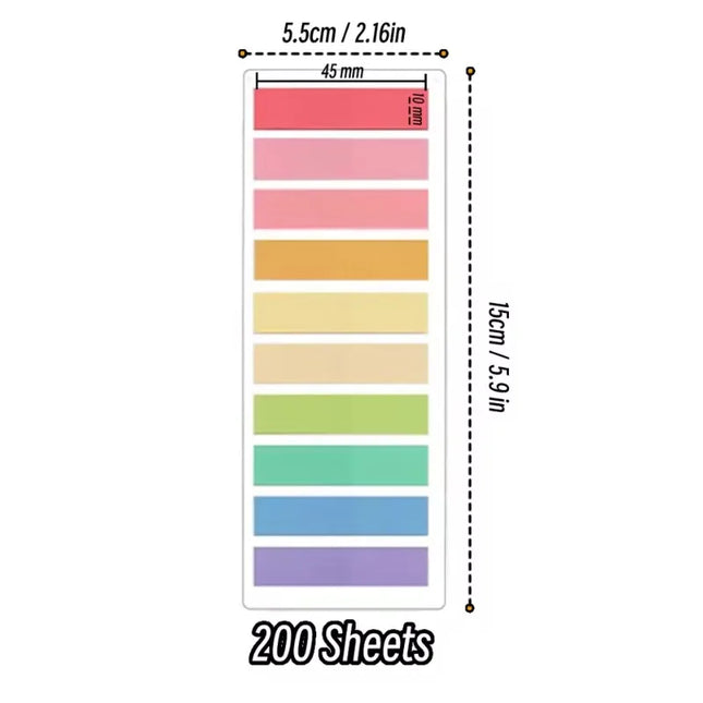 Choice Transparent Index Memo Pads Self Adhesive Office by zapcart