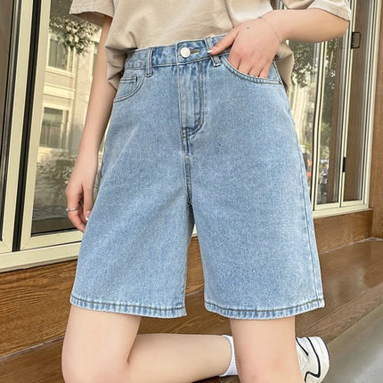 Streamgirl High Waisted Denim Shorts For Women Vintage Look by zapcart