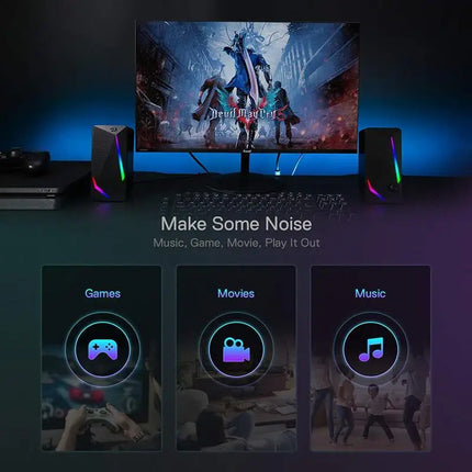 Redragon GS510 Waltz RGB Desktop Speakers For PC Gamers by zapcart