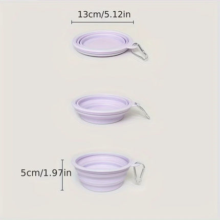 Choice Hanging Dog Travel Folding Silicone Bowl Portable by zapcart