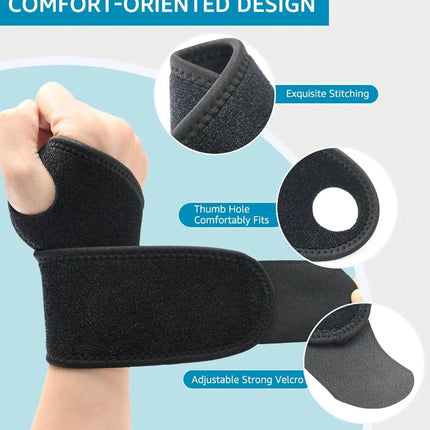 Wrist Wraps Relief Adjustable Sport Support Craft of Weaving by zapcart