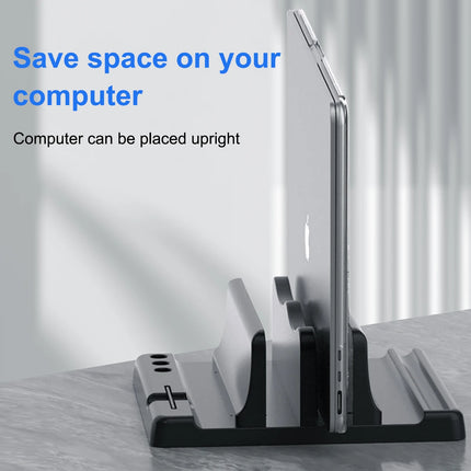 ANMONE Vertical Laptop Stand With Adjustable Dock For Home by zapcart