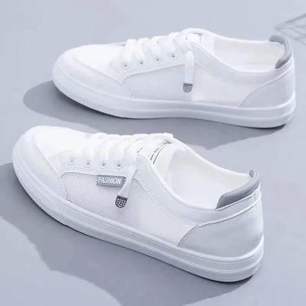 QRLQHY Women Sneakers Breathable Mesh Vulcanized Shoes by zapcart