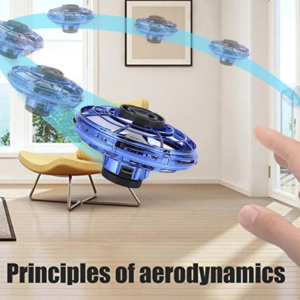 FlyOrb LED Flying UFO Spinner - Gesture Fingertip Drone Kids by zapcart