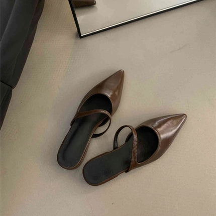 Muels Pointed Toe Women Flats Slippers All Day Comfort by zapcart