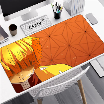 Demon Slayer Gaming Mouse Pad CSMY Non Slip Desk Mat by zapcart