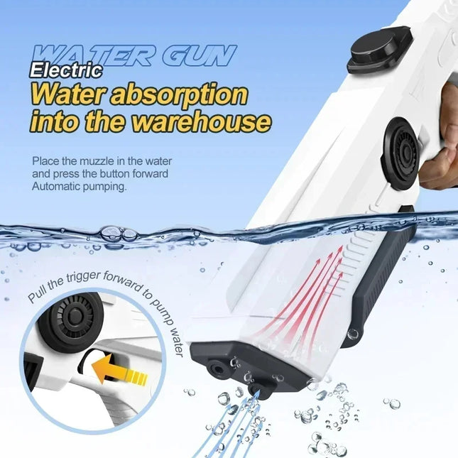 Electric Water Blaster Toy Gun For Kids USB Rechargeable by zapcart