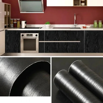 Guizhou Wood Grain Vinyl Wallpaper Waterproof Renovation by zapcart