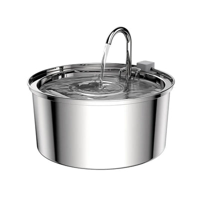 ZYfeeder Cat Water Fountain Usb Quiet Stainless Steel