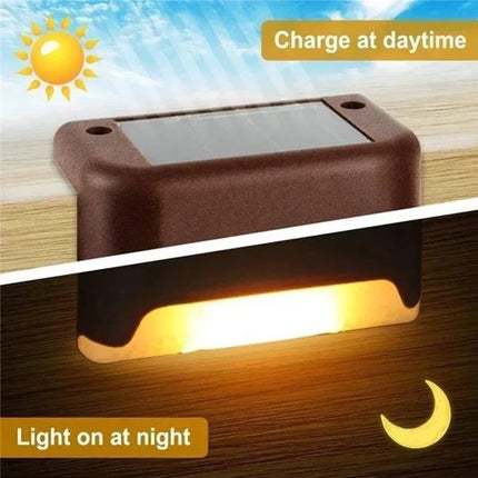 Solar Deck Lights Outdoor Waterproof LED By Super Cheese by zapcart