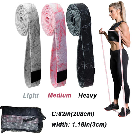 MKAS Fabric Booty Bands Long Resistance For Home Workout by zapcart