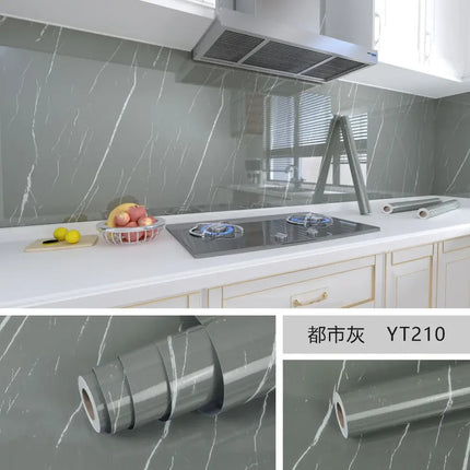 Marble Self Adhesive Wallpaper Waterproof Kitchen Decor by zapcart