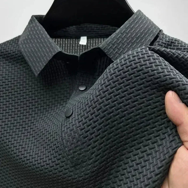 Fujian Choice Mens Polo Shirt Ice Silk Breathable Comfort by zapcart