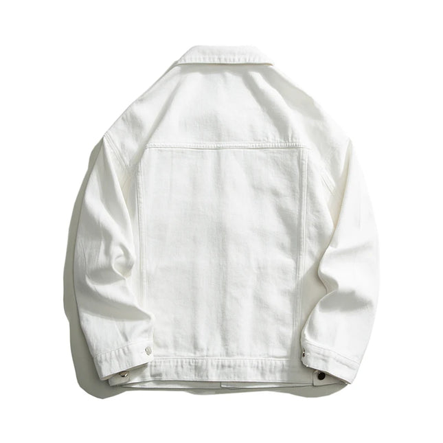 Brother Wang Men Oversize Denim Jacket Streetwear Cotton by zapcart