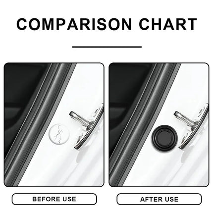 Stickers Car Door Anti Collision Silicone Pad Adhesive by zapcart