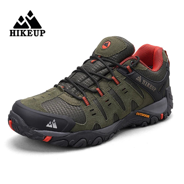 Hikeup Mens Hiking Shoes Durable Non Slip Mountain Trekking by zapcart