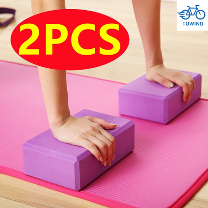 Choice EVA Yoga Blocks 2 Pack For Adults Stretching Shaping by zapcart