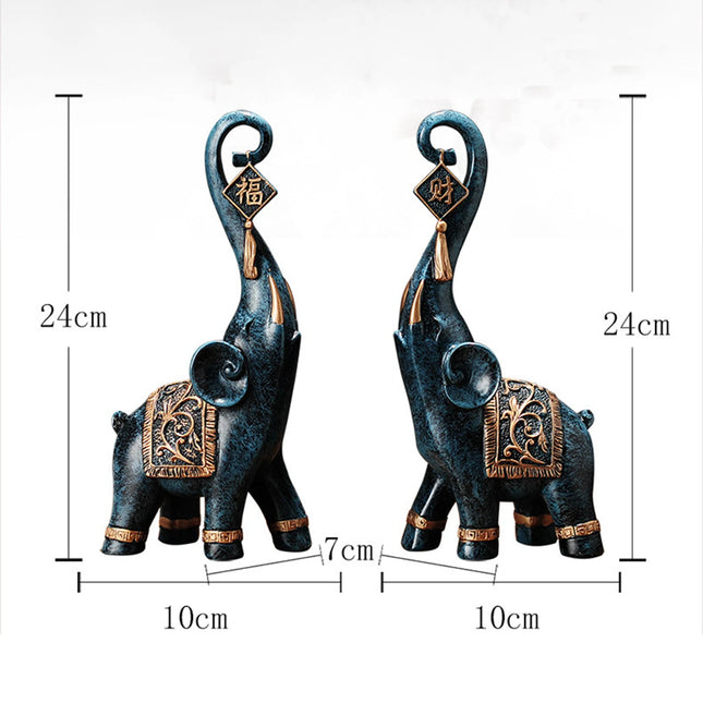 Kesoto Nordic Resin Elephant Statues For Home Office Decor by zapcart