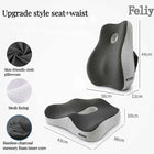 Feliy Memory Foam Office Chair Cushion Lumbar Support by zapcart