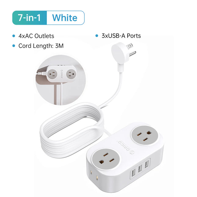 Orico Travel Power Strip 4 Outlets 2 USB Type C Ports by zapcart
