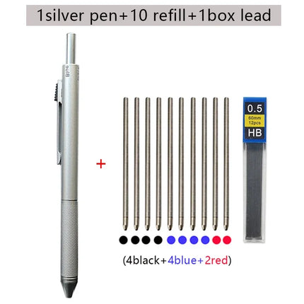 MROOFUL 4 In 1 Metal Multicolor Pen Gravity Sensor Office by zapcart