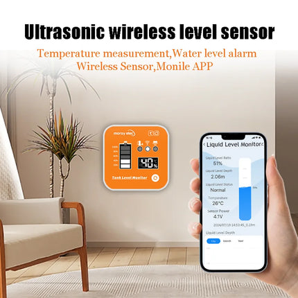 Moray Water Level Monitor 5M For Home DIY Tuya WiFi LCD by zapcart
