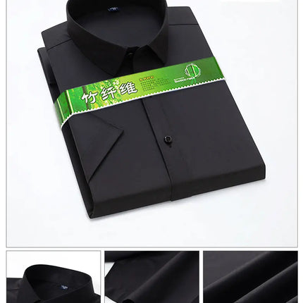 Bamboo Fiber Stretch Men Shirt CN Zhejiang Anti Wrinkle by zapcart
