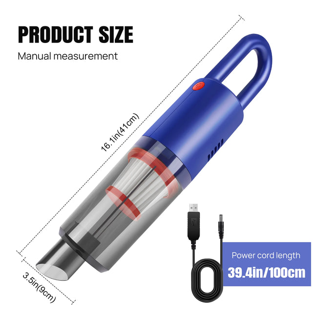 DayPlus Cordless Car Vacuum Powerful 6200Pa 0.7kg For Cars by zapcart