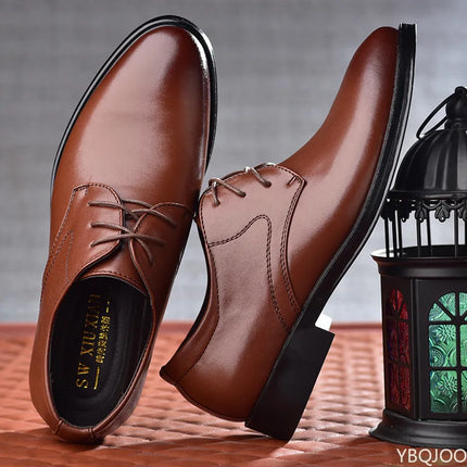 Choice Men Leather Shoes Shock Absorbing Dress Casual by zapcart