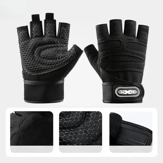 HUBEI Outdoor Sport Gloves Fingerless Wrist Guard Women Men by zapcart
