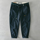 HiQORC Mens Cotton Cargo Pants Casual Loose Fit Khaki by zapcart