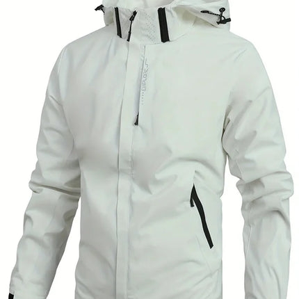 Men Waterproof Rain Jacket Hooded Outdoor Windproof Fujian by zapcart