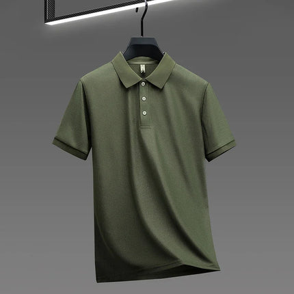 Zhejiang Choice Mens Solid Color Polo Shirt Breathable by zapcart