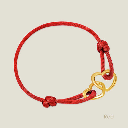 MOONLIGHT High Quality Silk Rope Heart Pendant Charm Bracelet For Women Adjustable Bracelets Femme Girls Trendy Jewelry 14colors by zapcart