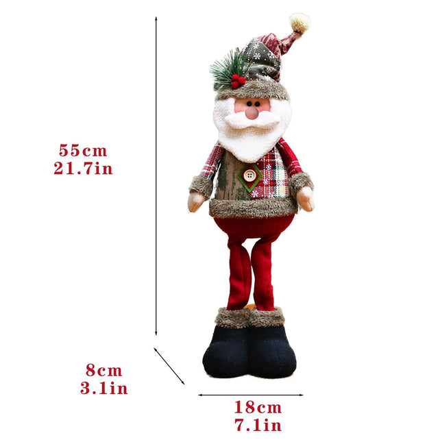 Choice Christmas Dolls 3pc Set Stretchable Holiday Decor by zapcart