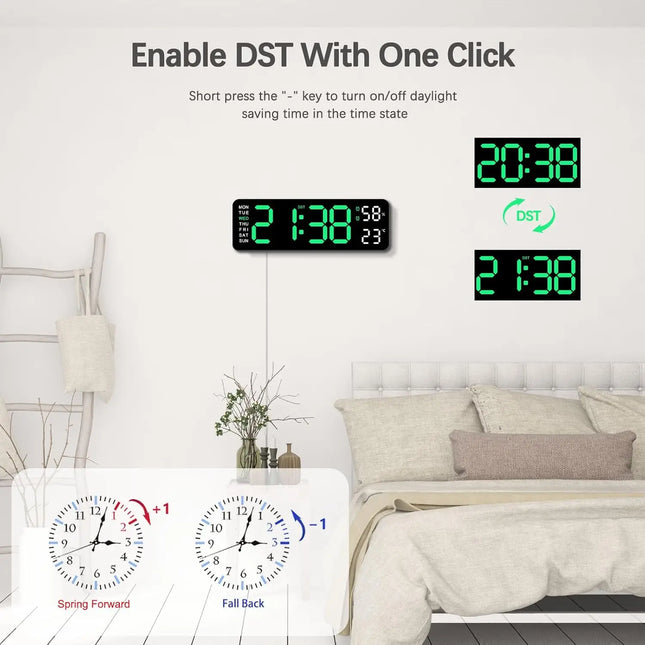 Choice 12 Inch Smart LED Wall Clock For Bedroom And Office by zapcart