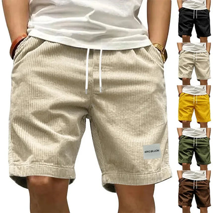 King Billion Mens Retro Cargo Shorts Breathable Corduroy by zapcart