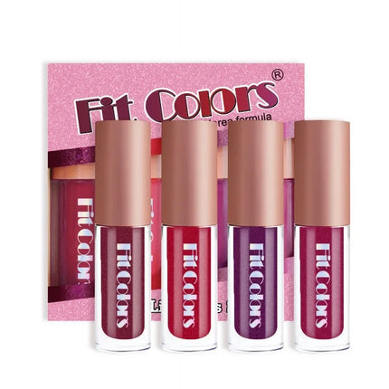 Metallic Lip Gloss Kit Waterproof Glitter Hydration Unisex by zapcart