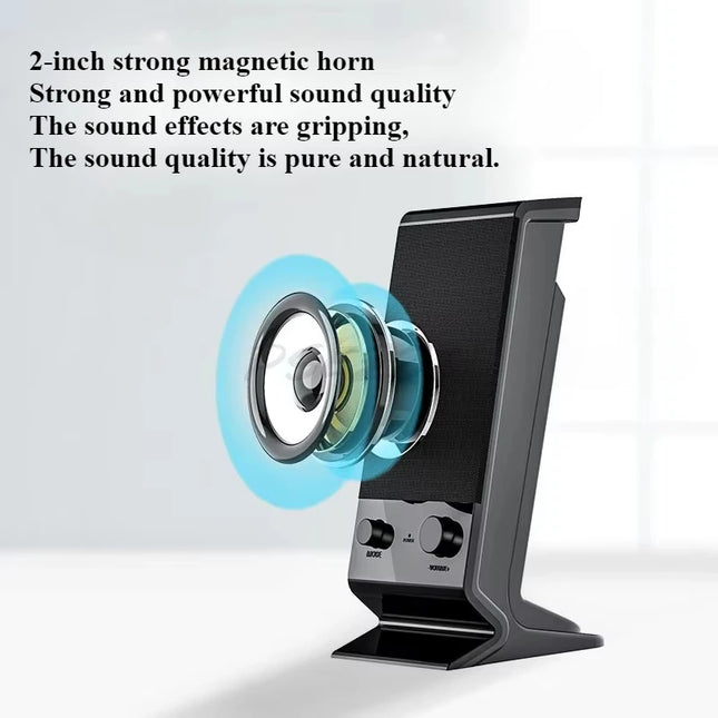 ZJMZYMC V-112 Desktop USB Bluetooth Mini Speaker Subwoofer by zapcart