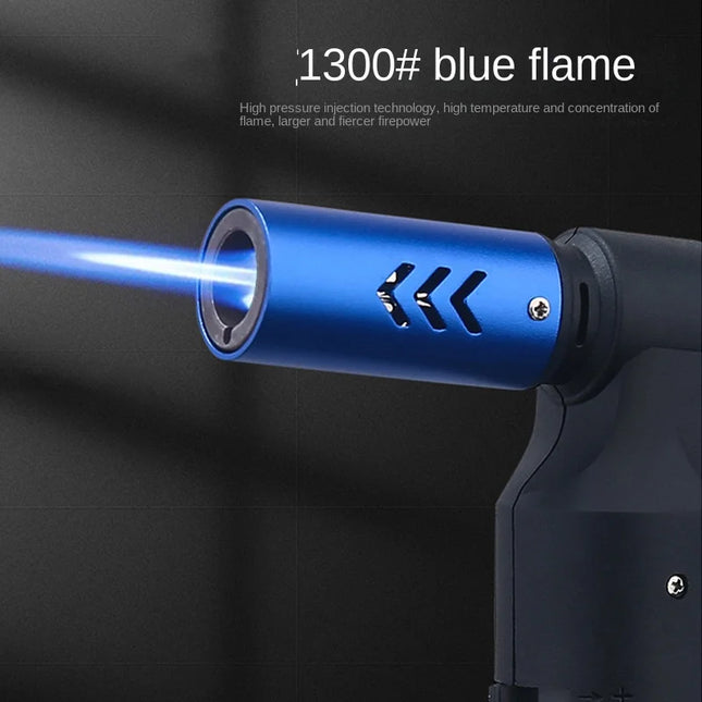 Spray Gun Torch Blue Flame Jet Gas Lighter Kitchen Cooking Smoking Accessories Windproof Turbo Jewelry Welding Cigar Lighters by zapcart