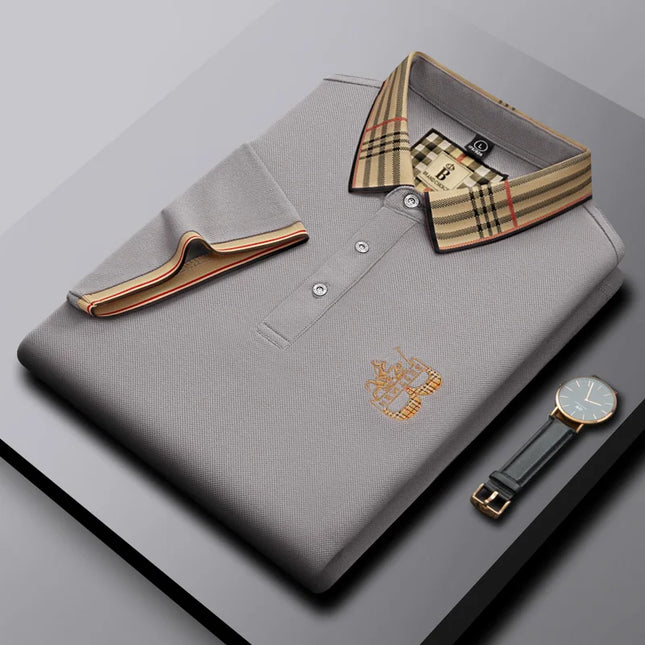 CN Jiangxi Mens Polo Shirt Luxury Embroidered Anti Wrinkle by zapcart