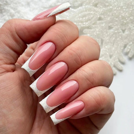 Extra Long Press On Nails Glue Included Bear Bow For Women by zapcart