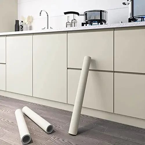 10M Kitchen Oil Proof Wallpaper Waterproof Self-Adhesive Stickers Cabinet Renovation Formaldehyde-free Mould-Proof Wall Decor by zapcart