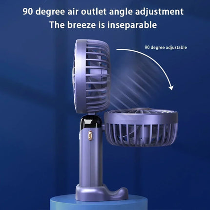 XMSJ USB Handheld Mini Fan Foldable 5 Speed Travel Neck by zapcart