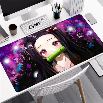 Demon Slayer Gaming Mouse Pad CSMY Non Slip Desk Mat by zapcart