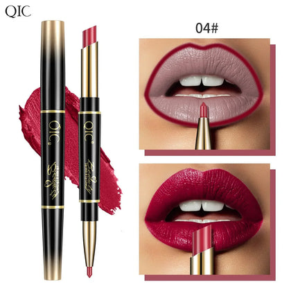 QIC Matte Lipstick And Lip Liner Nude Two In One For Women by zapcart
