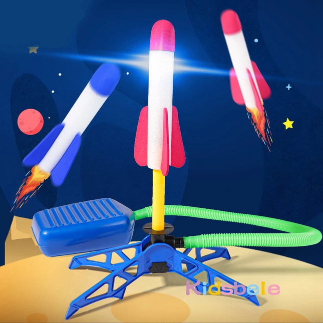 Kid Air Rocket Foot Pump Launcher for Kids Jump Higher by zapcart